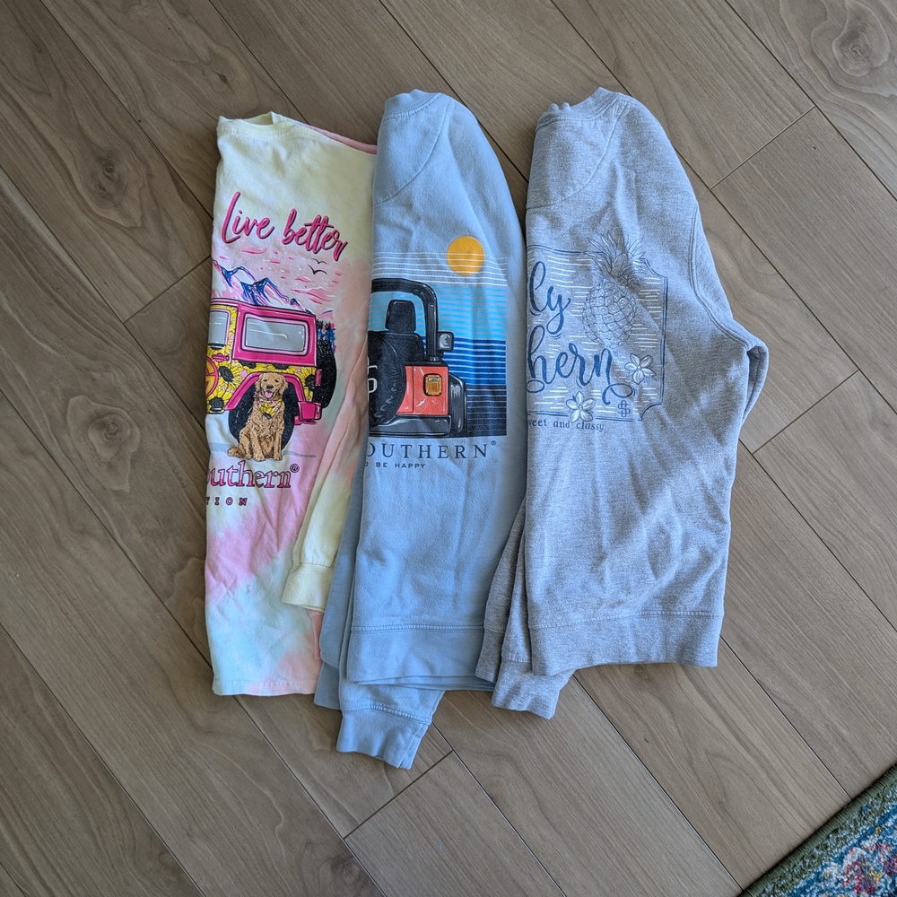 Set Of 3 Simply Southern Shirts